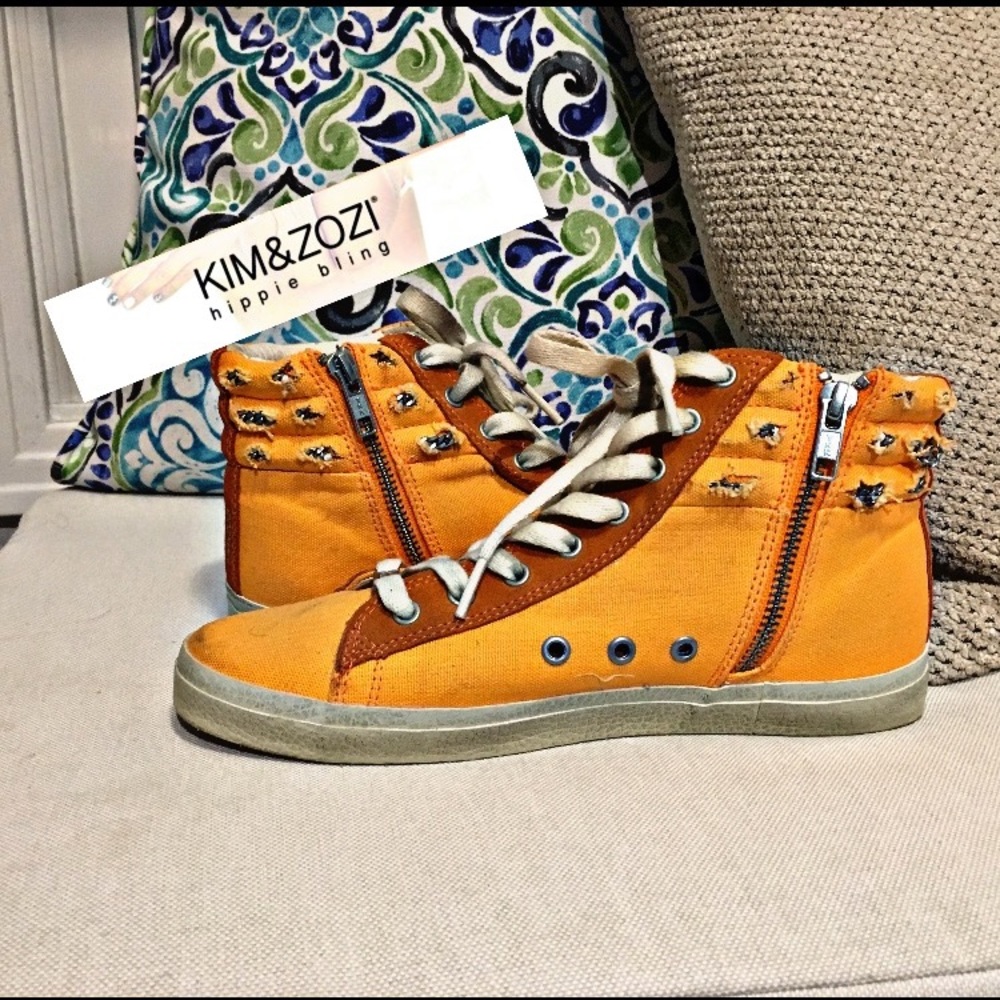 Kim and ZoZi high top sneakers